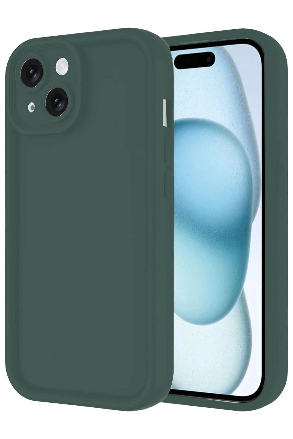 Mey İthalat®  iPhone 14 Kılıf Viera Silikon - Koyu Yeşil
