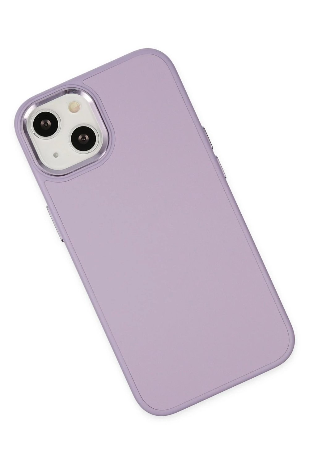 Mey İthalat®  iPhone 14 Plus Kılıf Asya Deri Silikon - Lila