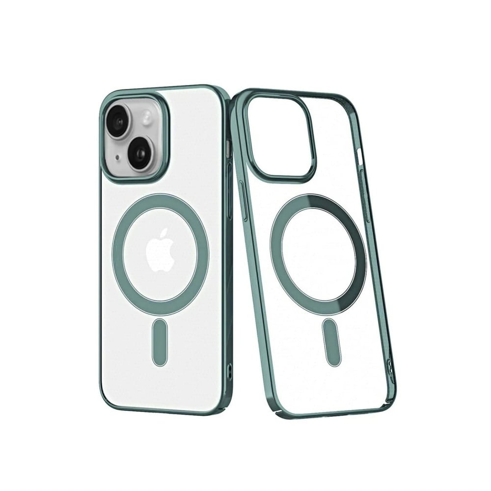 Mey İthalat®  iPhone 14 Plus Kılıf Element Magneticsafe Sert Kapak - Köknar Yeşili