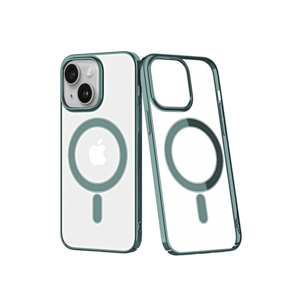 Mey İthalat®  iPhone 14 Plus Kılıf Element Magneticsafe Sert Kapak - Köknar Yeşili
