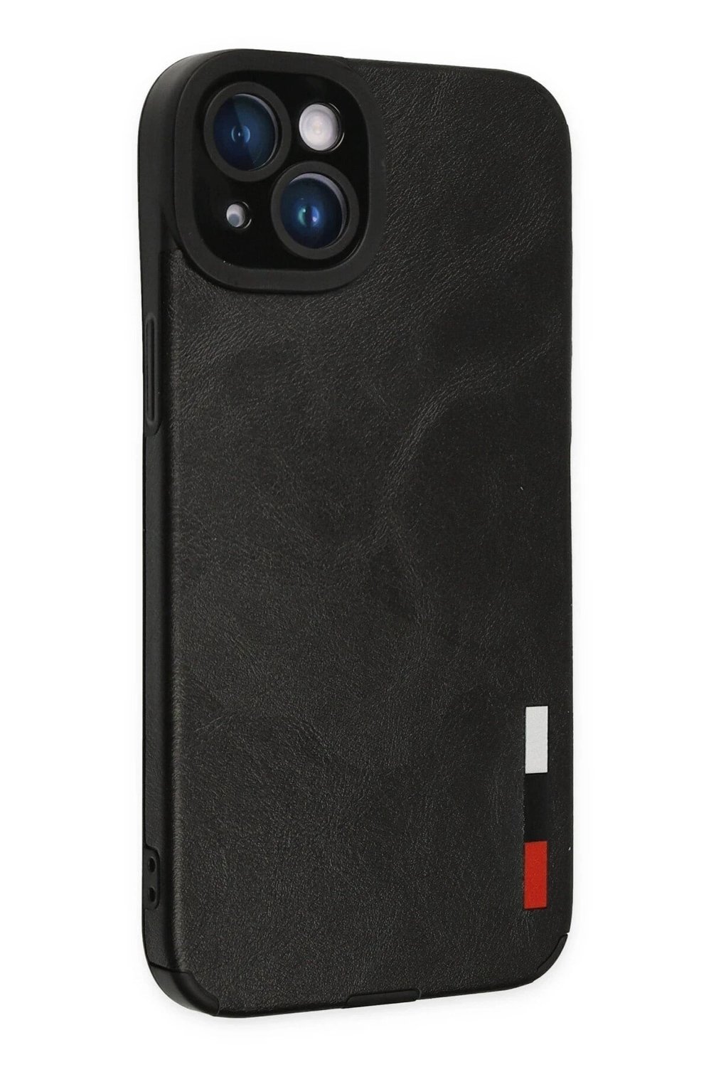 Mey İthalat®  iPhone 14 Plus Kılıf Loop Deri Silikon - Siyah