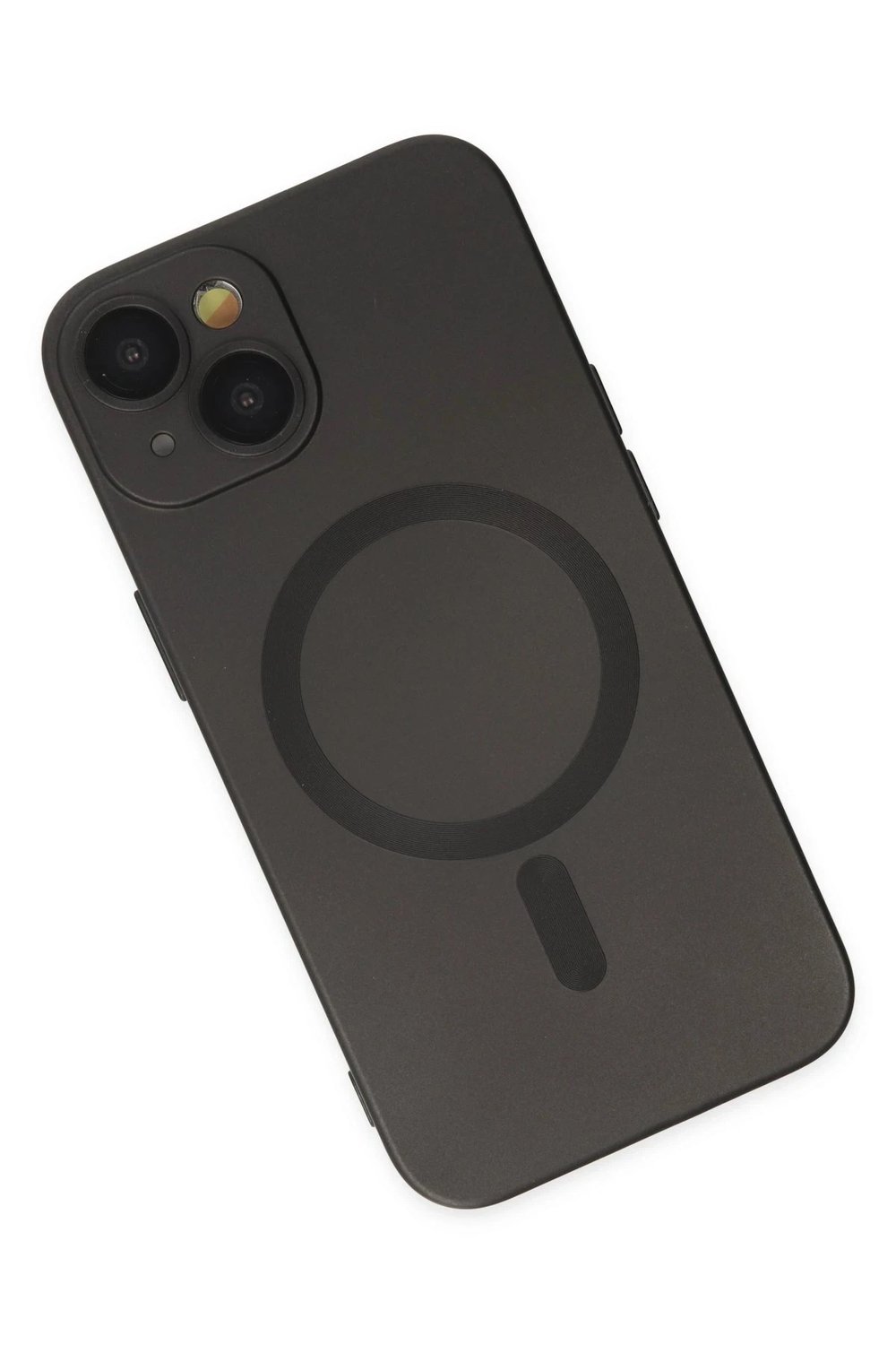 Mey İthalat®  iPhone 14 Plus Kılıf Moshi Lens Magneticsafe Silikon - Siyah