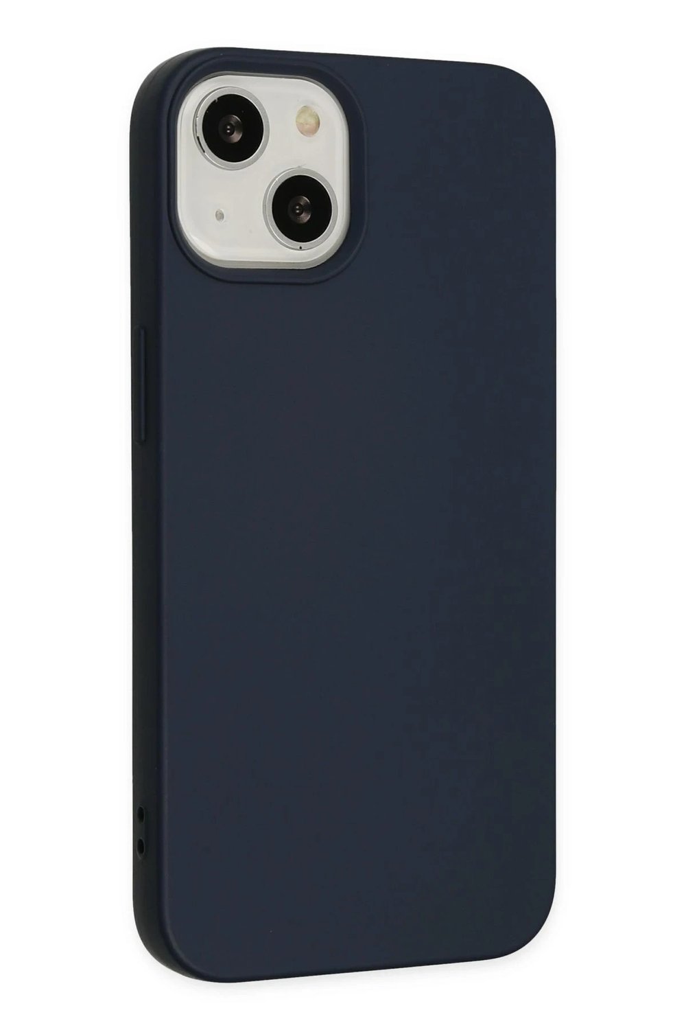 Mey İthalat®  iPhone 14 Plus Kılıf Nano içi Kadife Silikon - Lacivert
