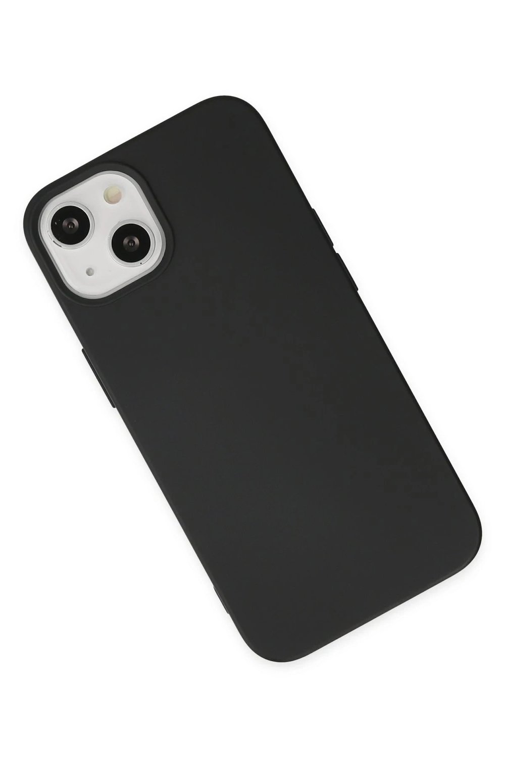 Mey İthalat®  iPhone 14 Plus Kılıf Nano içi Kadife Silikon - Siyah