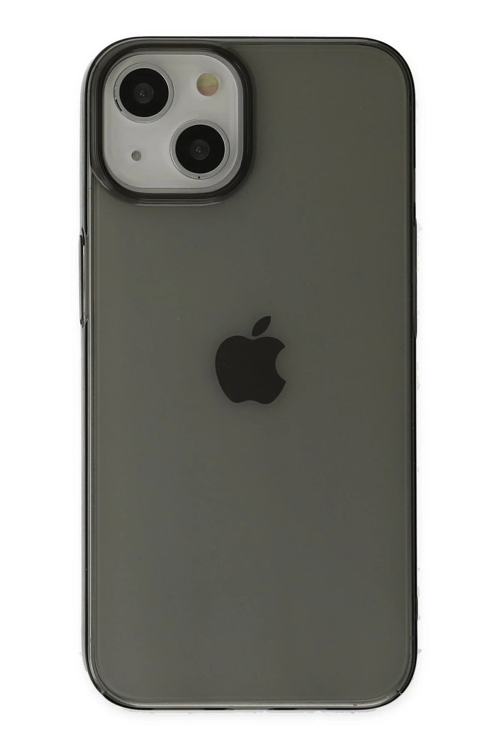 Mey İthalat®  iPhone 14 Plus Kılıf Pc Sert Şeffaf Kapak - Siyah