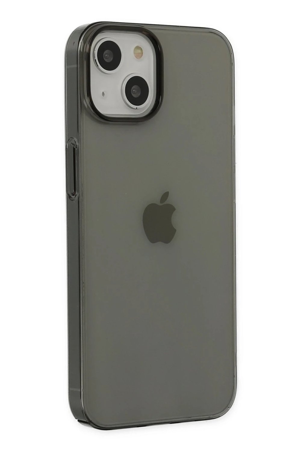 Mey İthalat®  iPhone 14 Plus Kılıf Pc Sert Şeffaf Kapak - Siyah