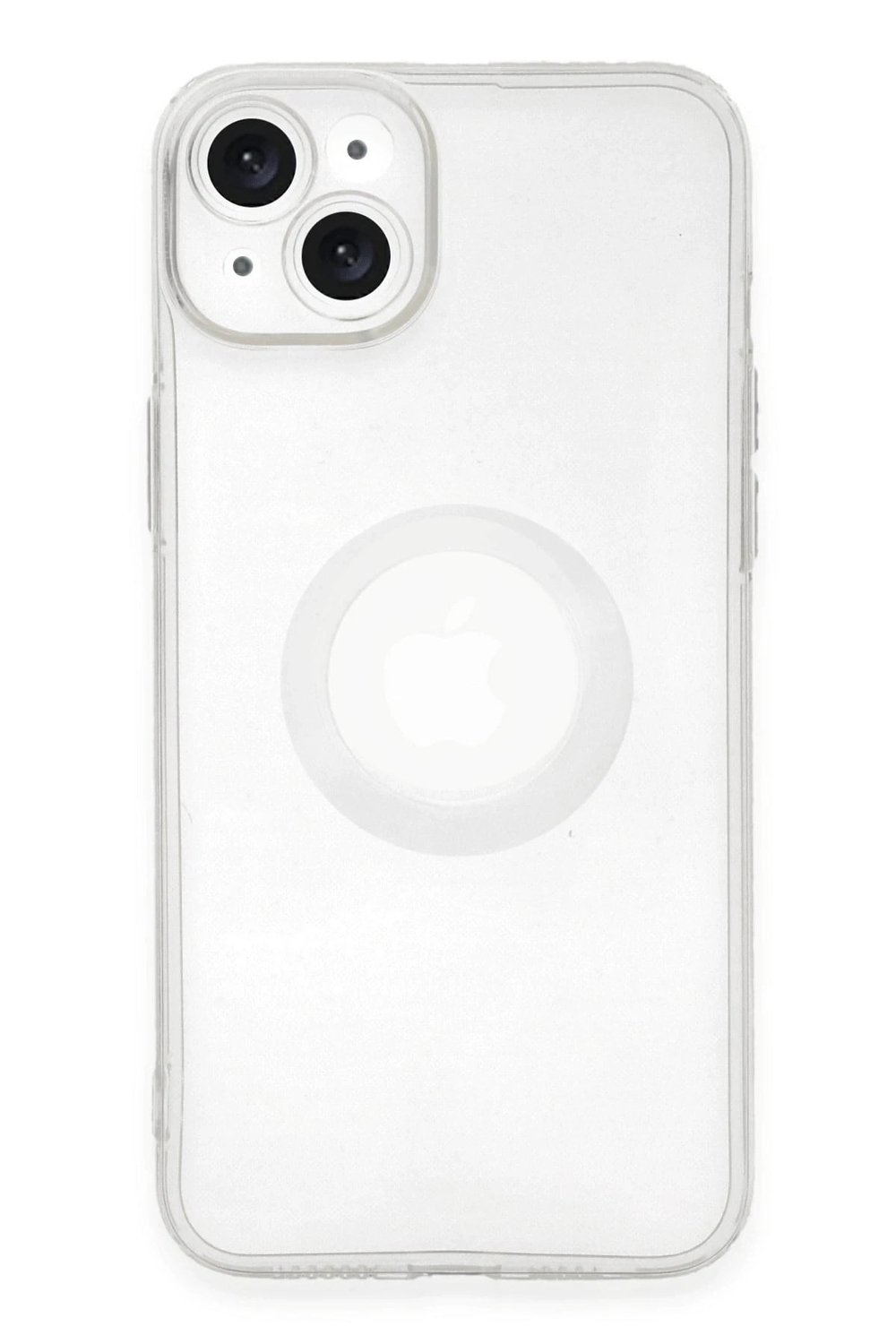 Mey İthalat®  iPhone 14 Plus Kılıf Santa Lens Silikon - Şeffaf