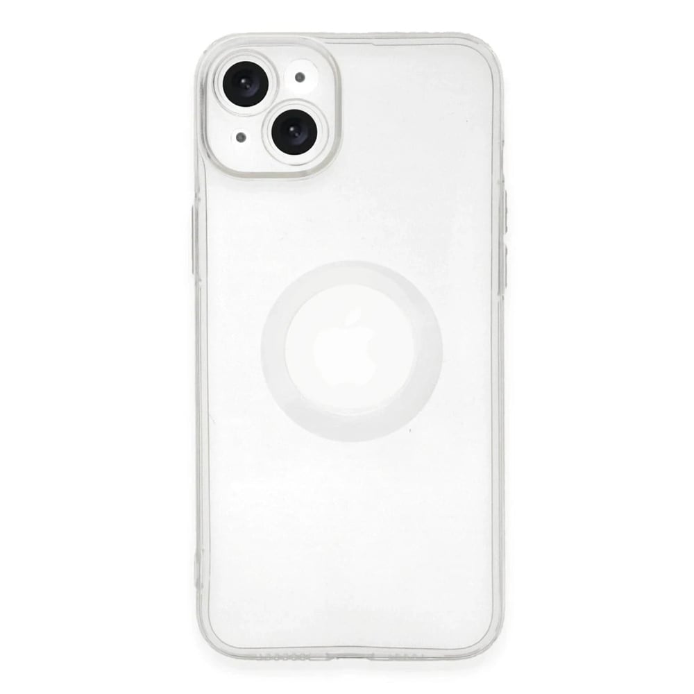 Mey İthalat®  iPhone 14 Plus Kılıf Santa Lens Silikon - Şeffaf