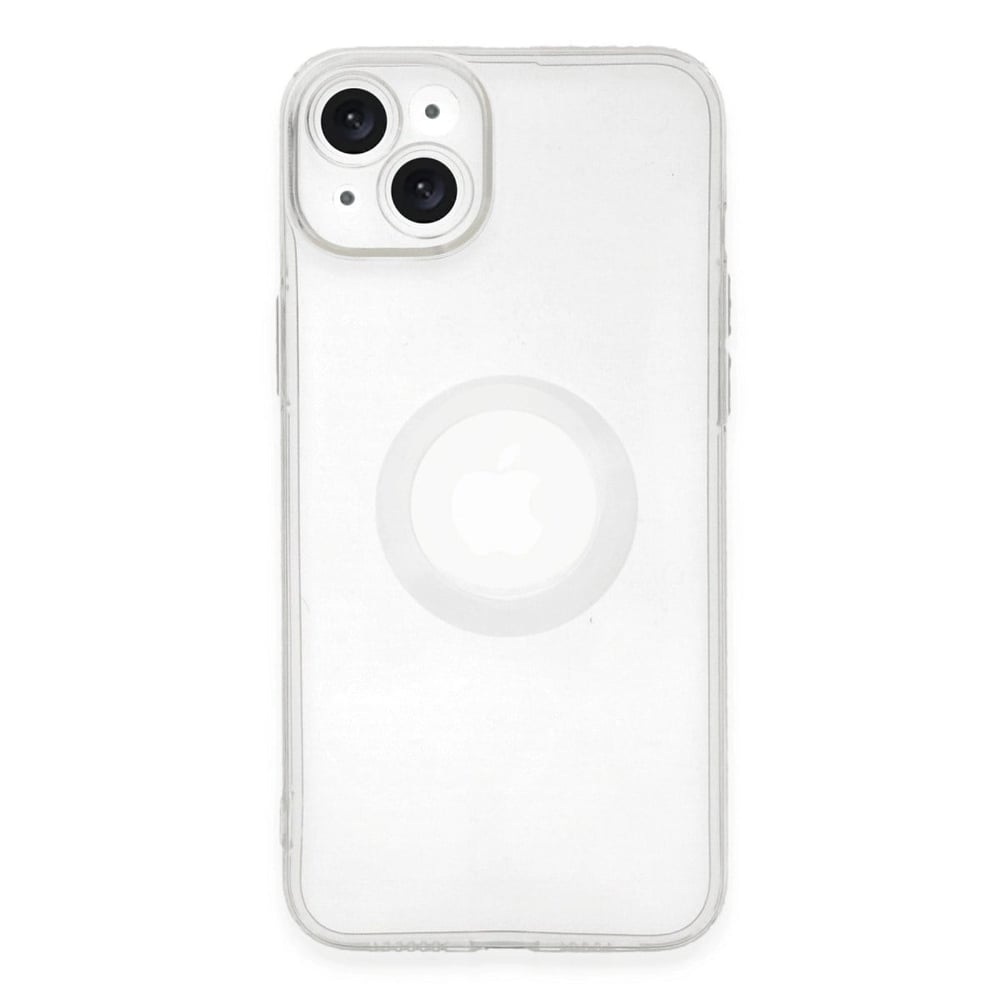 Mey İthalat®  iPhone 14 Plus Kılıf Santa Lens Silikon - Şeffaf