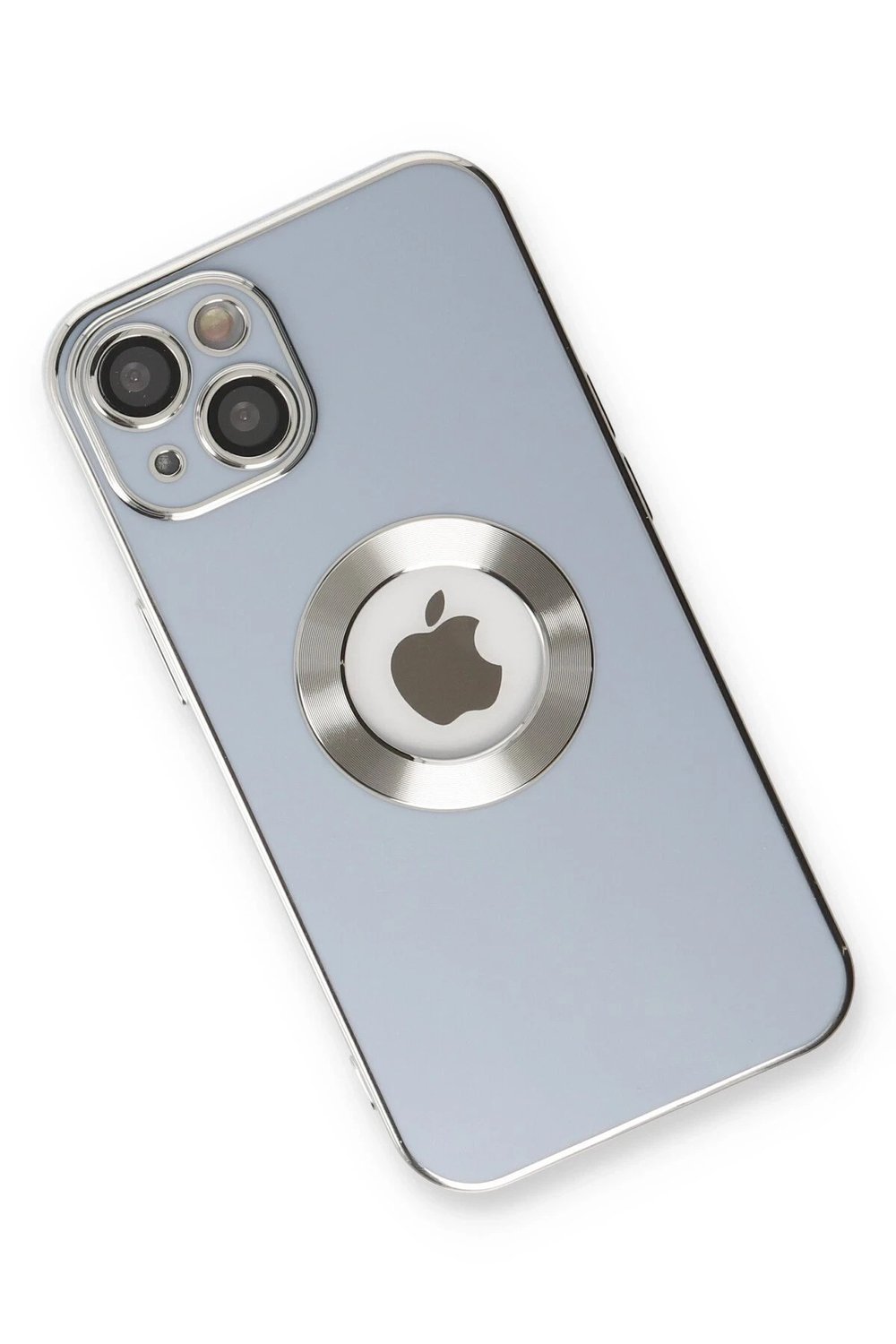Mey İthalat®  iPhone 14 Plus Kılıf Store Silikon - Sierra Blue