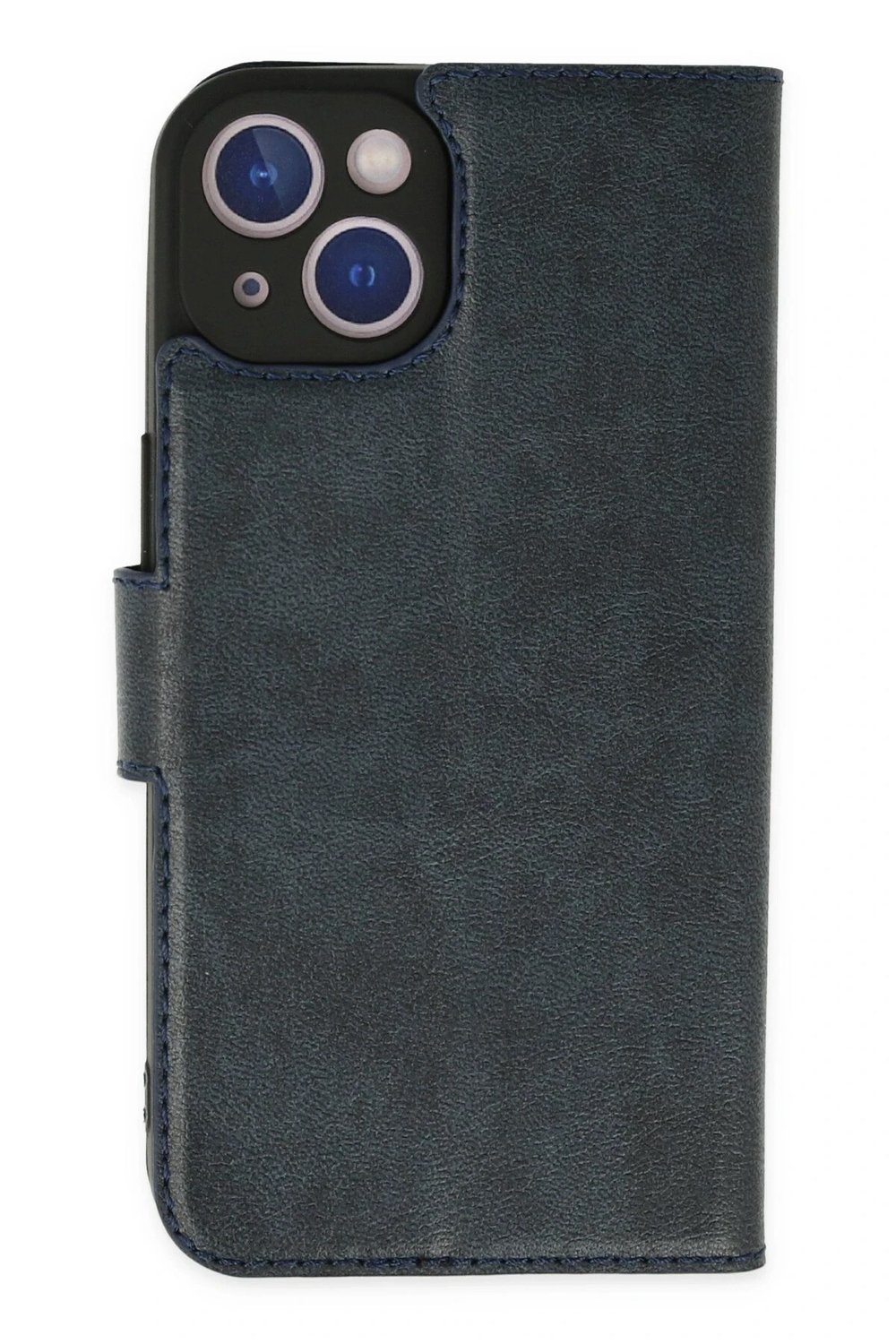 Mey İthalat®  iPhone 14 Plus Kılıf Trend S Plus Kapaklı Kılıf - Lacivert