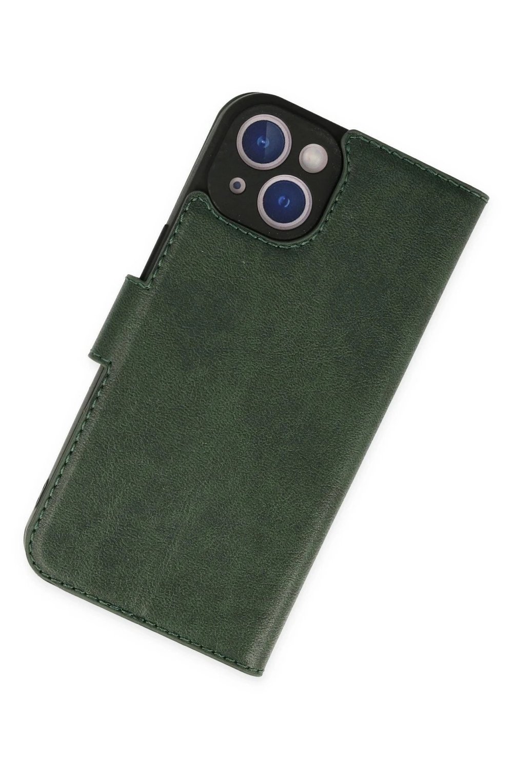 Mey İthalat®  iPhone 14 Plus Kılıf Trend S Plus Kapaklı Kılıf - Yeşil