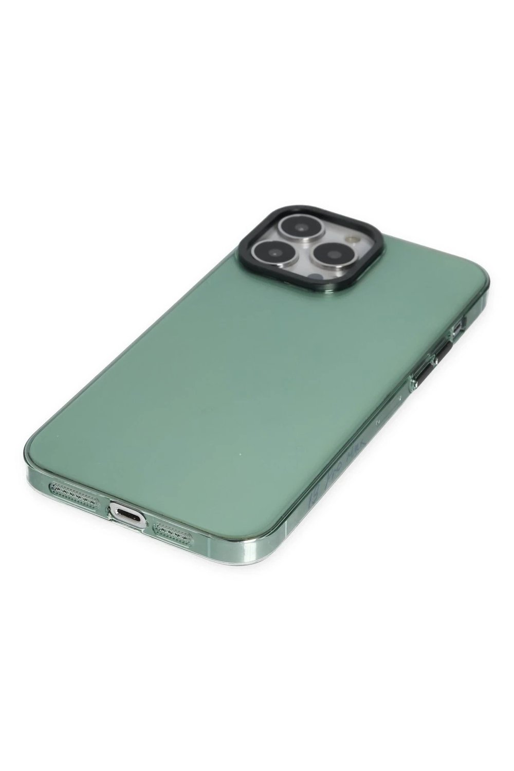 Mey İthalat®  iPhone 14 Pro Kılıf Anka PC Sert Metal Kapak - Yeşil