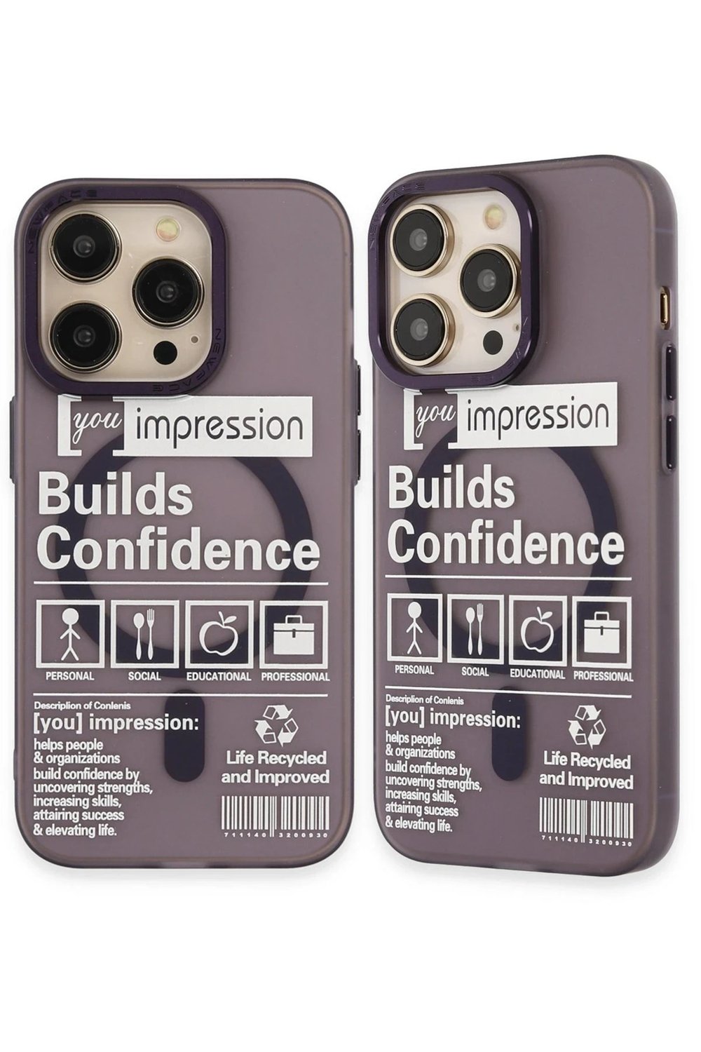 Mey İthalat®  iPhone 14 Pro Kılıf Apollo Magneticsafe Desenli Kapak - Apollo Mor - 6
