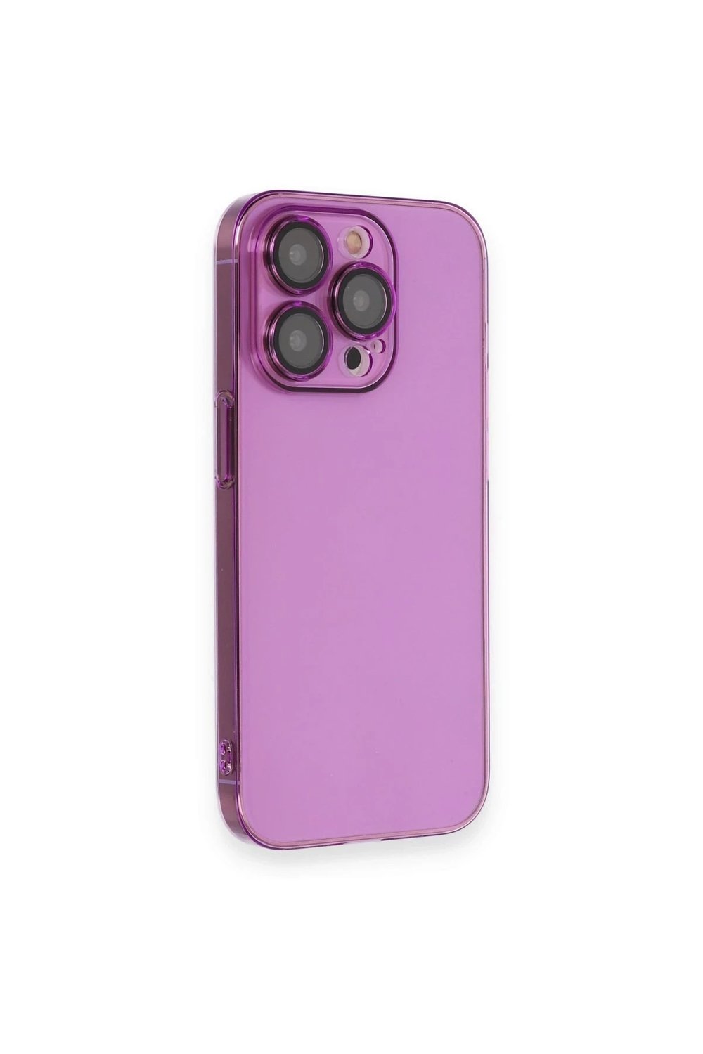 Mey İthalat®  iPhone 14 Pro Kılıf Armada Lensli Kapak - Mor