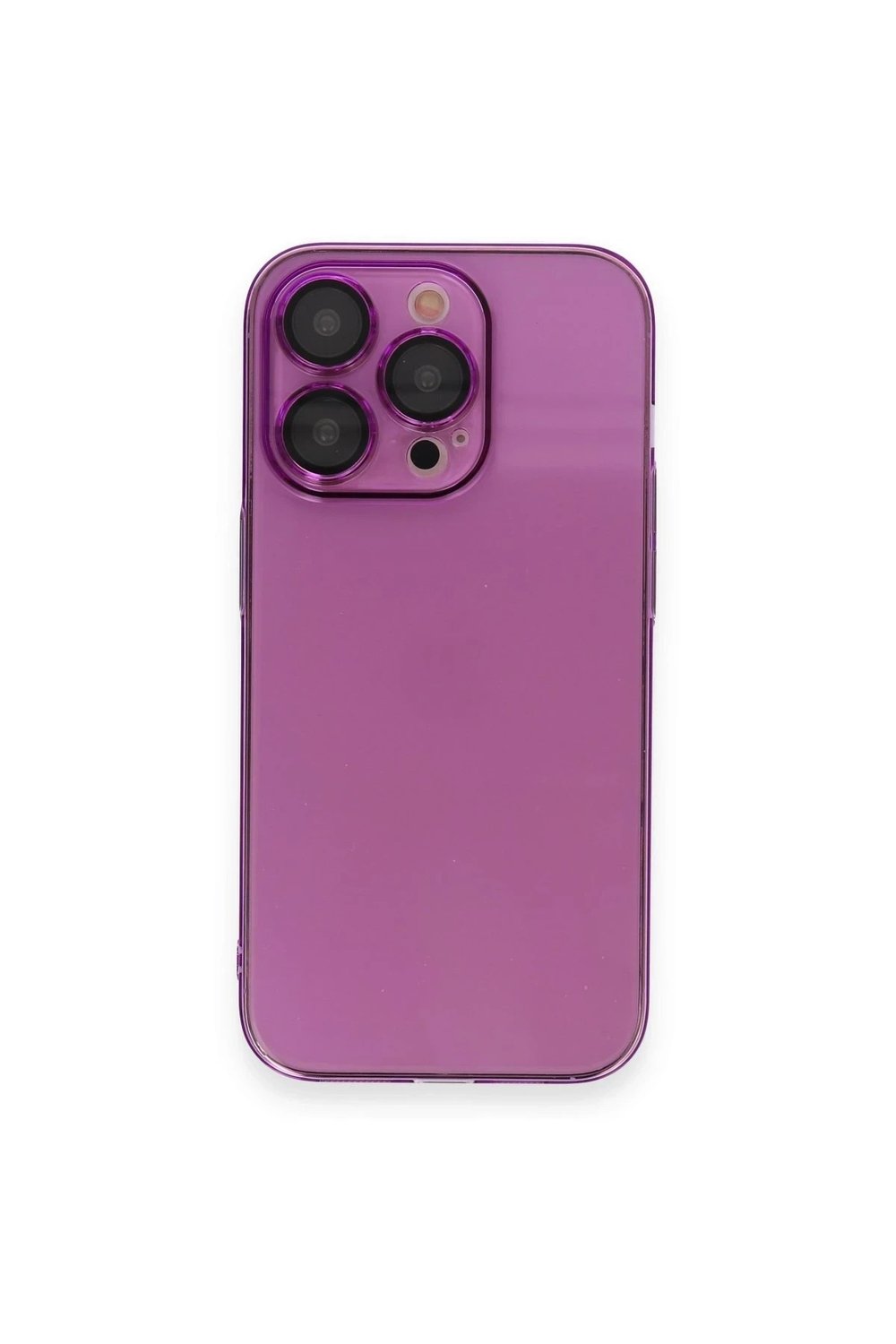 Mey İthalat®  iPhone 14 Pro Kılıf Armada Lensli Kapak - Mor
