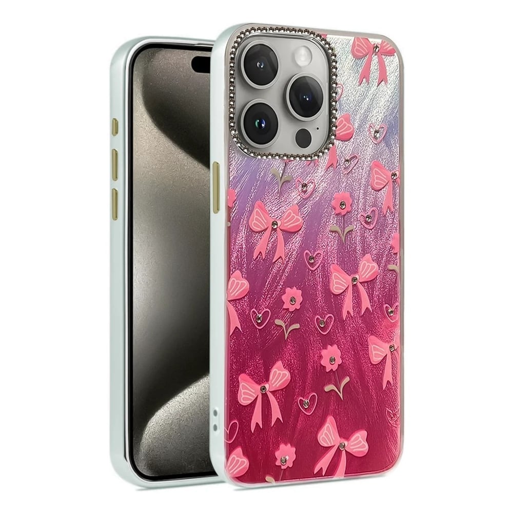 Mey İthalat®  iPhone 14 Pro Kılıf Blade Aynalı Desenli Kapak - Desen 3