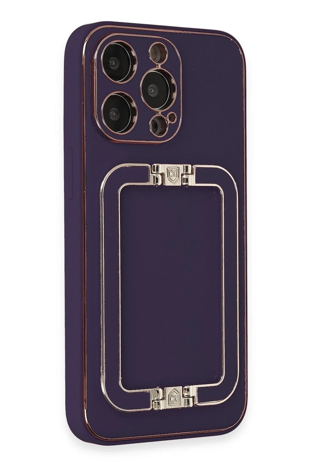 Mey İthalat®  iPhone 14 Pro Kılıf Coco Elit Kapak - Derin Mor