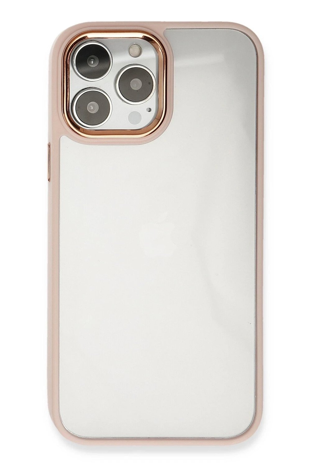 Mey İthalat®  iPhone 14 Pro Kılıf Dora Kapak - Pudra