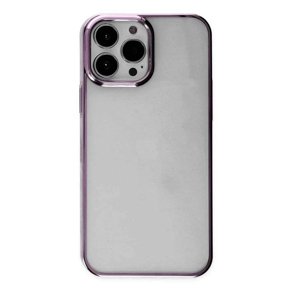 Mey İthalat®  iPhone 14 Pro Kılıf Element Silikon - Lila
