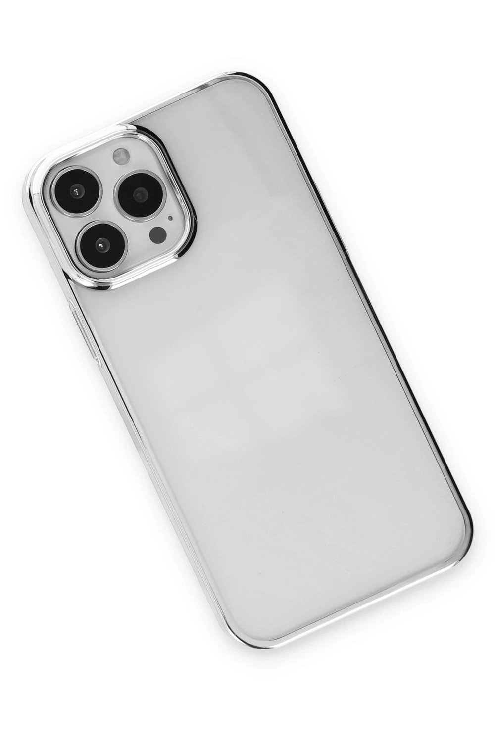 Mey İthalat®  iPhone 14 Pro Kılıf Element Silikon - Gümüş
