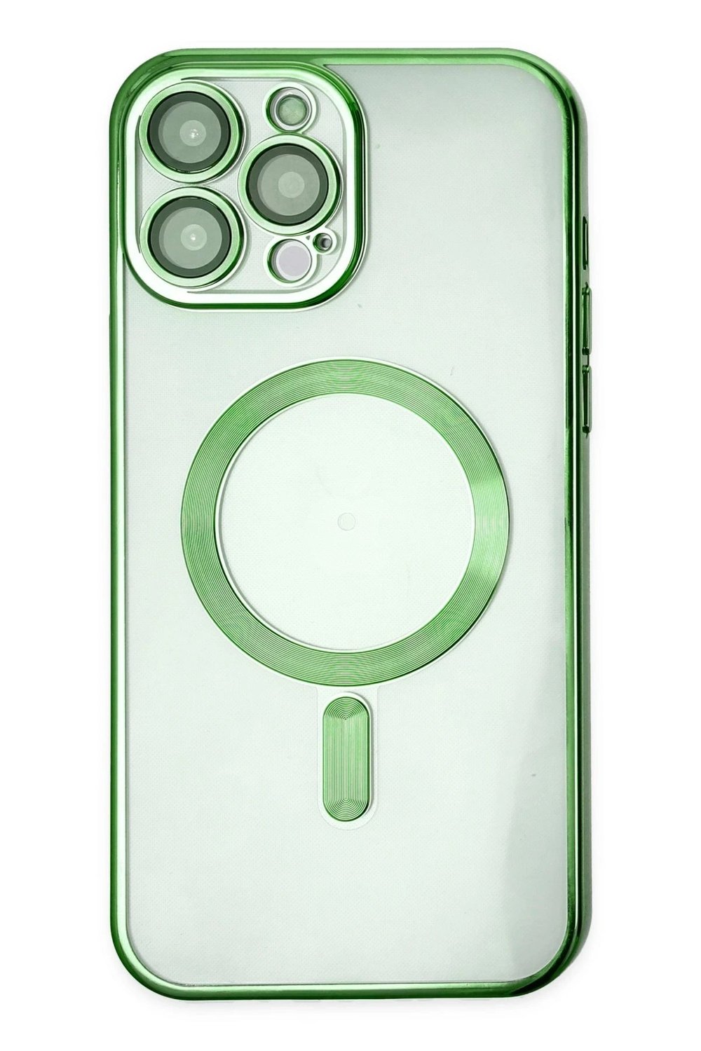 Mey İthalat®  iPhone 14 Pro Kılıf Kross Magneticsafe Kapak - Koyu Yeşil