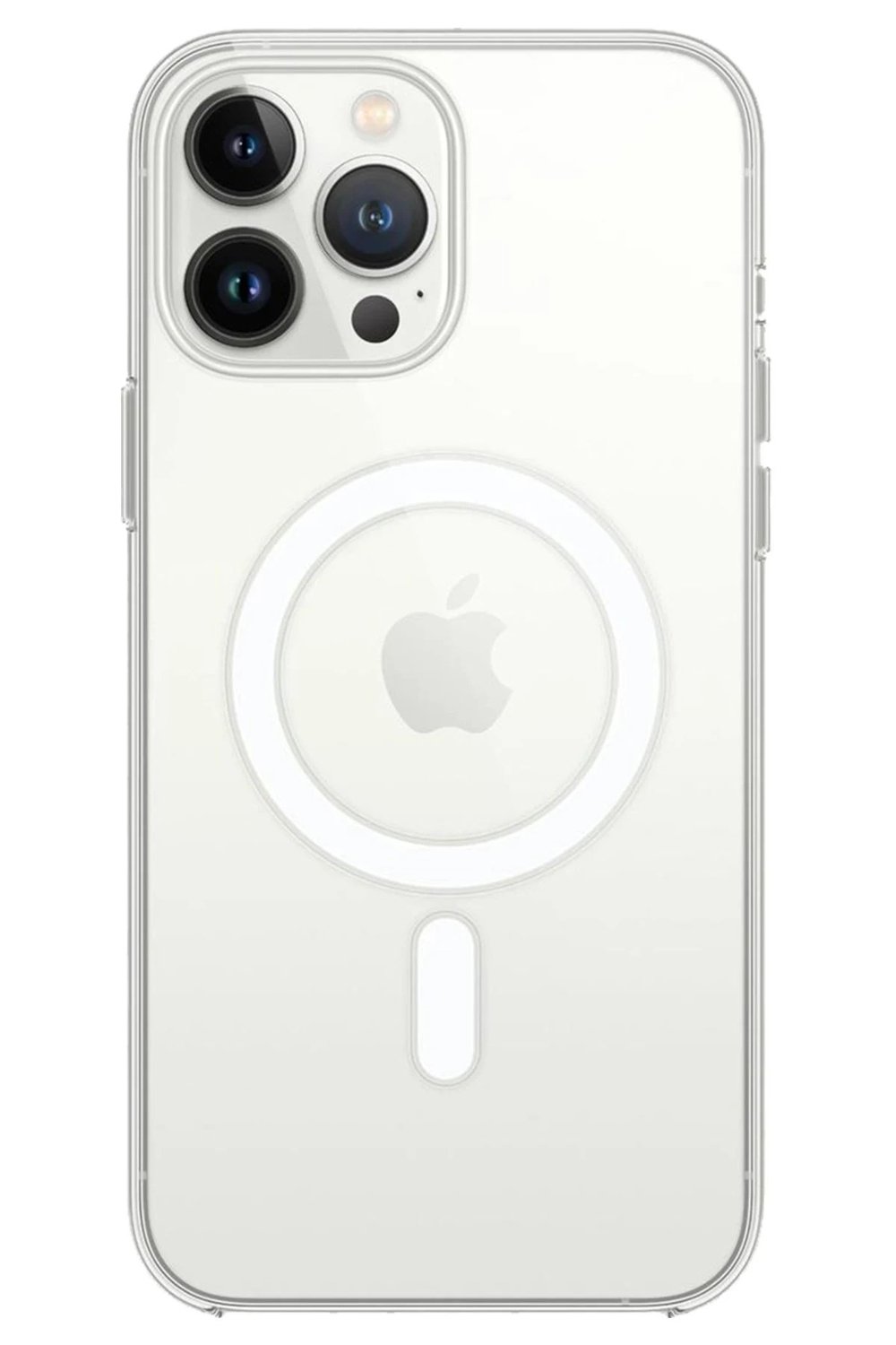 Mey İthalat®  iPhone 14 Pro Kılıf Magneticsafe Şeffaf Silikon - Şeffaf