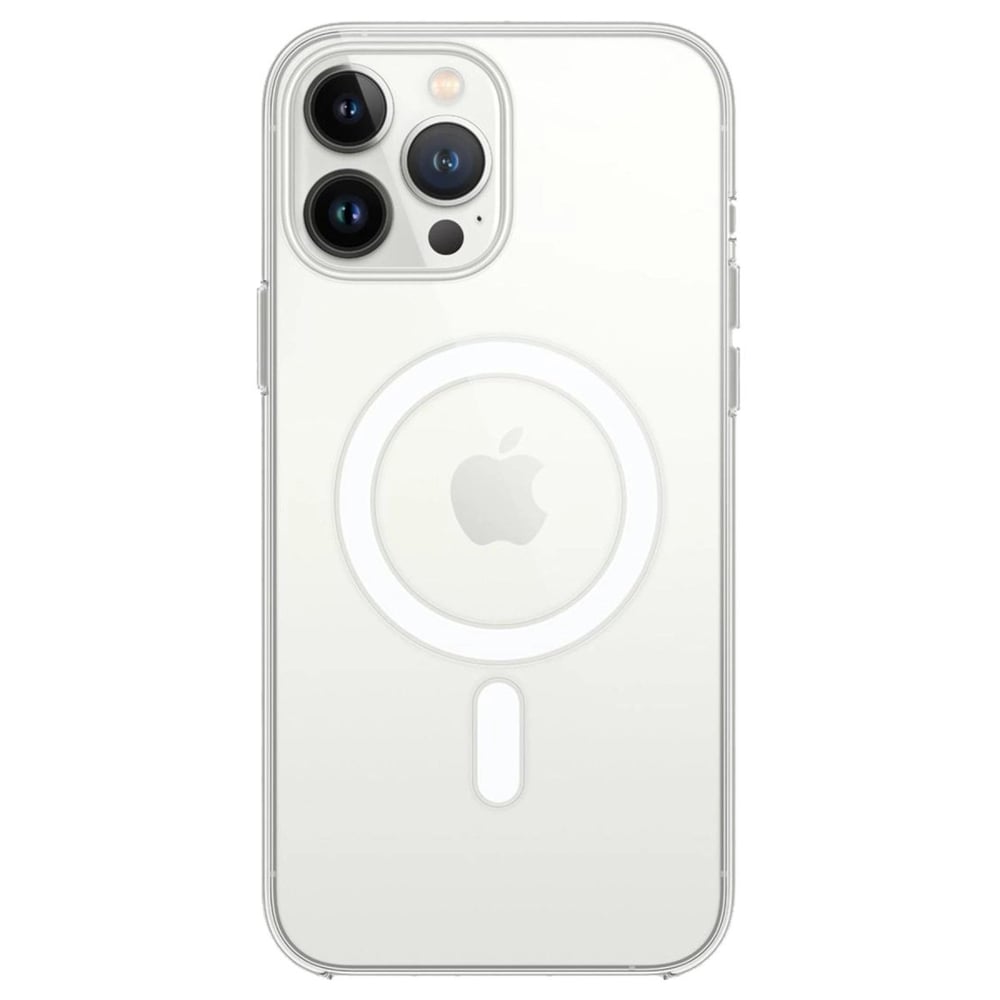 Mey İthalat®  iPhone 14 Pro Kılıf Magneticsafe Şeffaf Silikon - Şeffaf