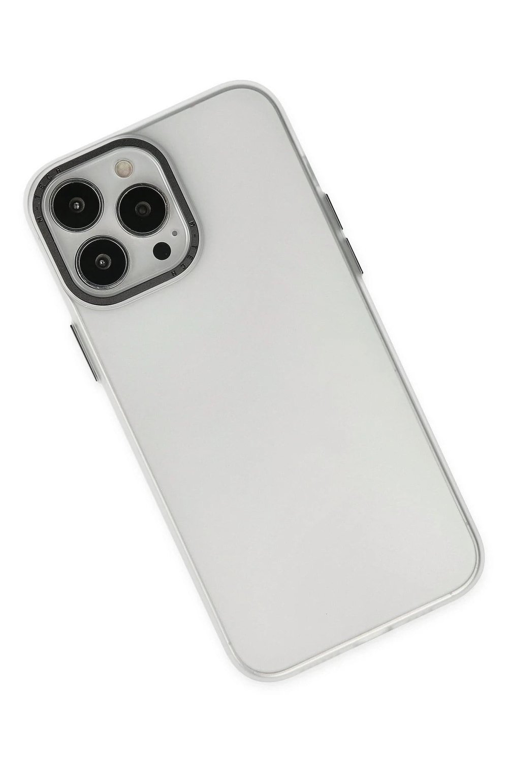 Mey İthalat®  iPhone 14 Pro Kılıf Modos Metal Kapak - Şeffaf