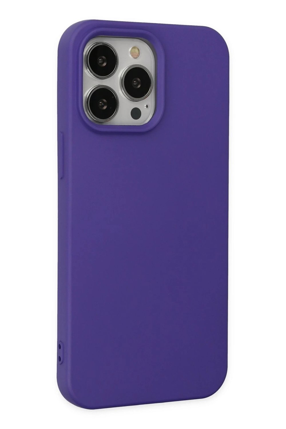 Mey İthalat®  iPhone 14 Pro Kılıf Nano içi Kadife Silikon - Mor