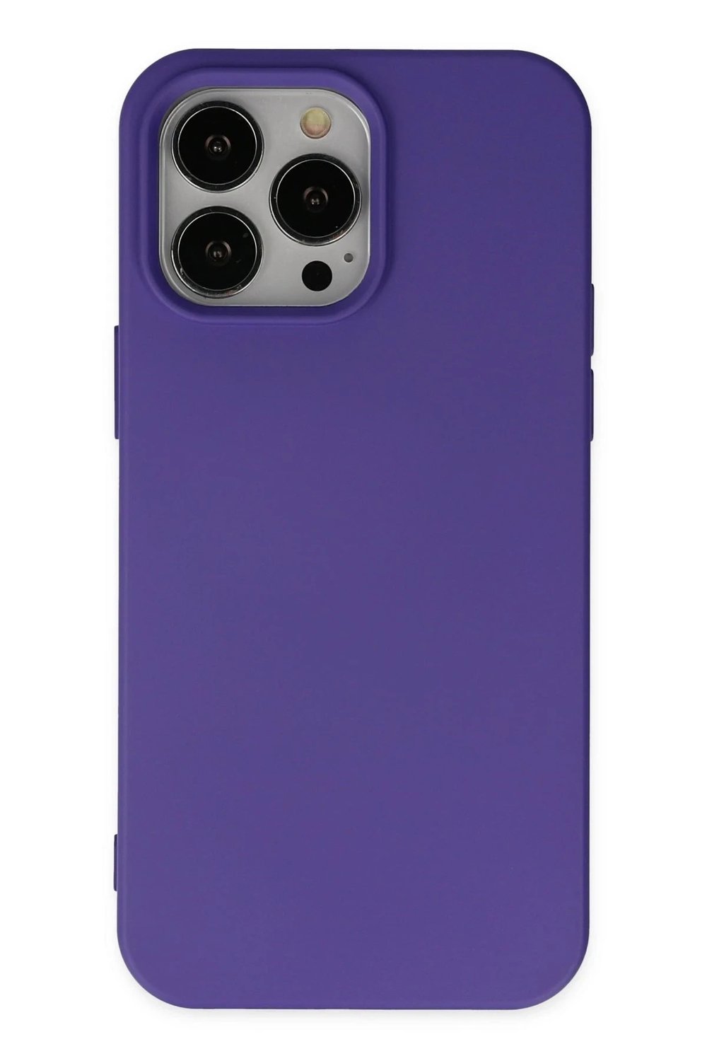 Mey İthalat®  iPhone 14 Pro Kılıf Nano içi Kadife Silikon - Mor