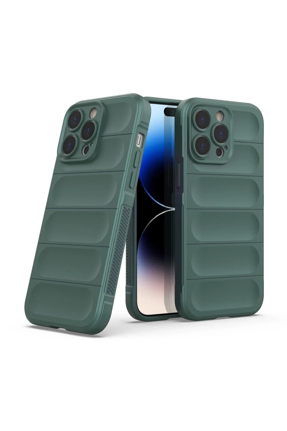 Mey İthalat®  iPhone 14 Pro Kılıf Optimum Silikon - Koyu Yeşil