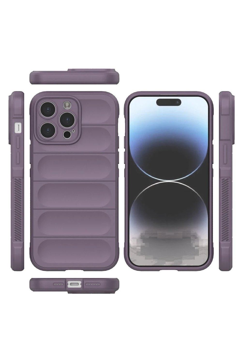 Mey İthalat®  iPhone 14 Pro Kılıf Optimum Silikon - Mor