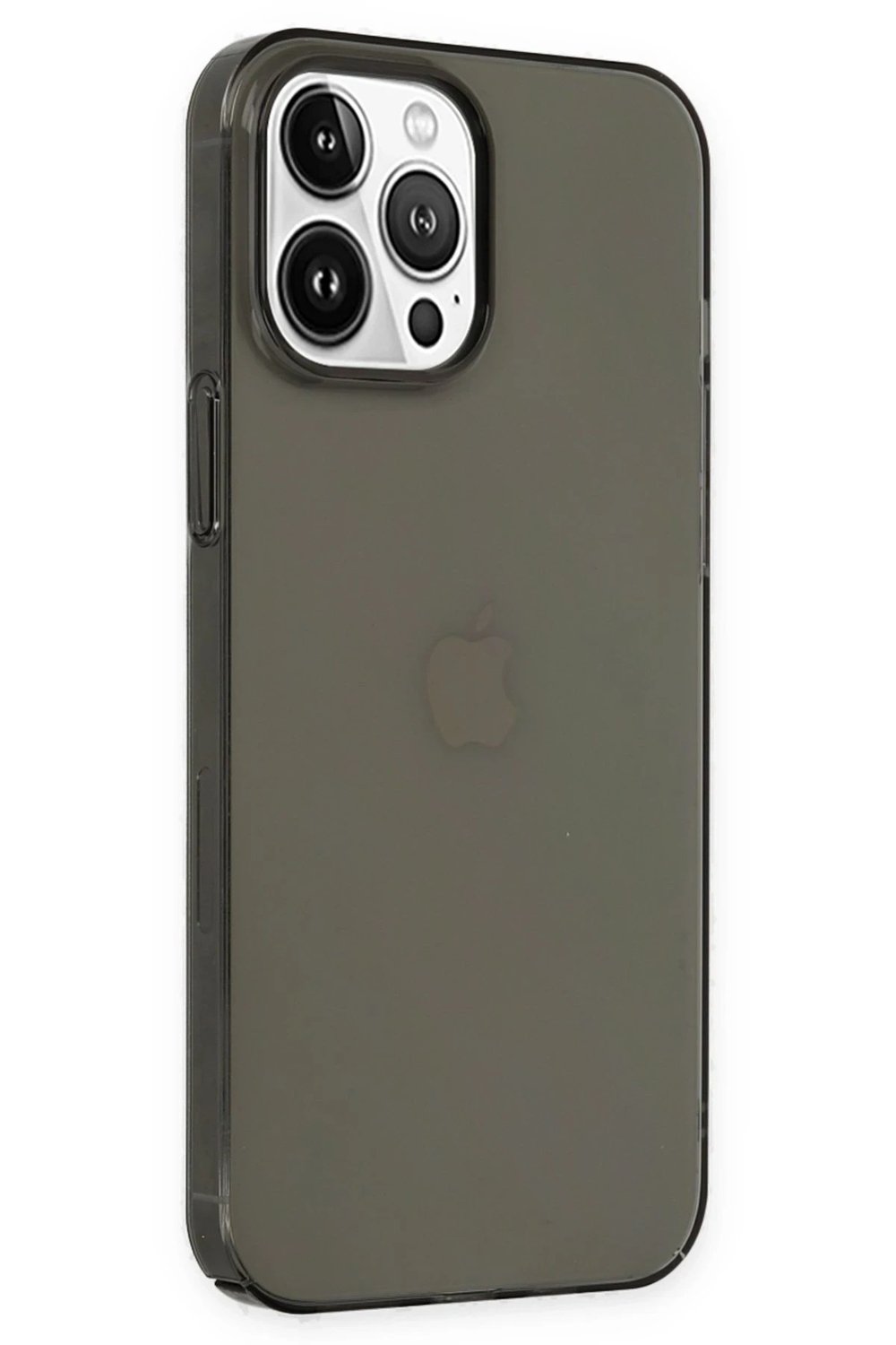 Mey İthalat®  iPhone 14 Pro Kılıf Pc Sert Şeffaf Kapak - Siyah