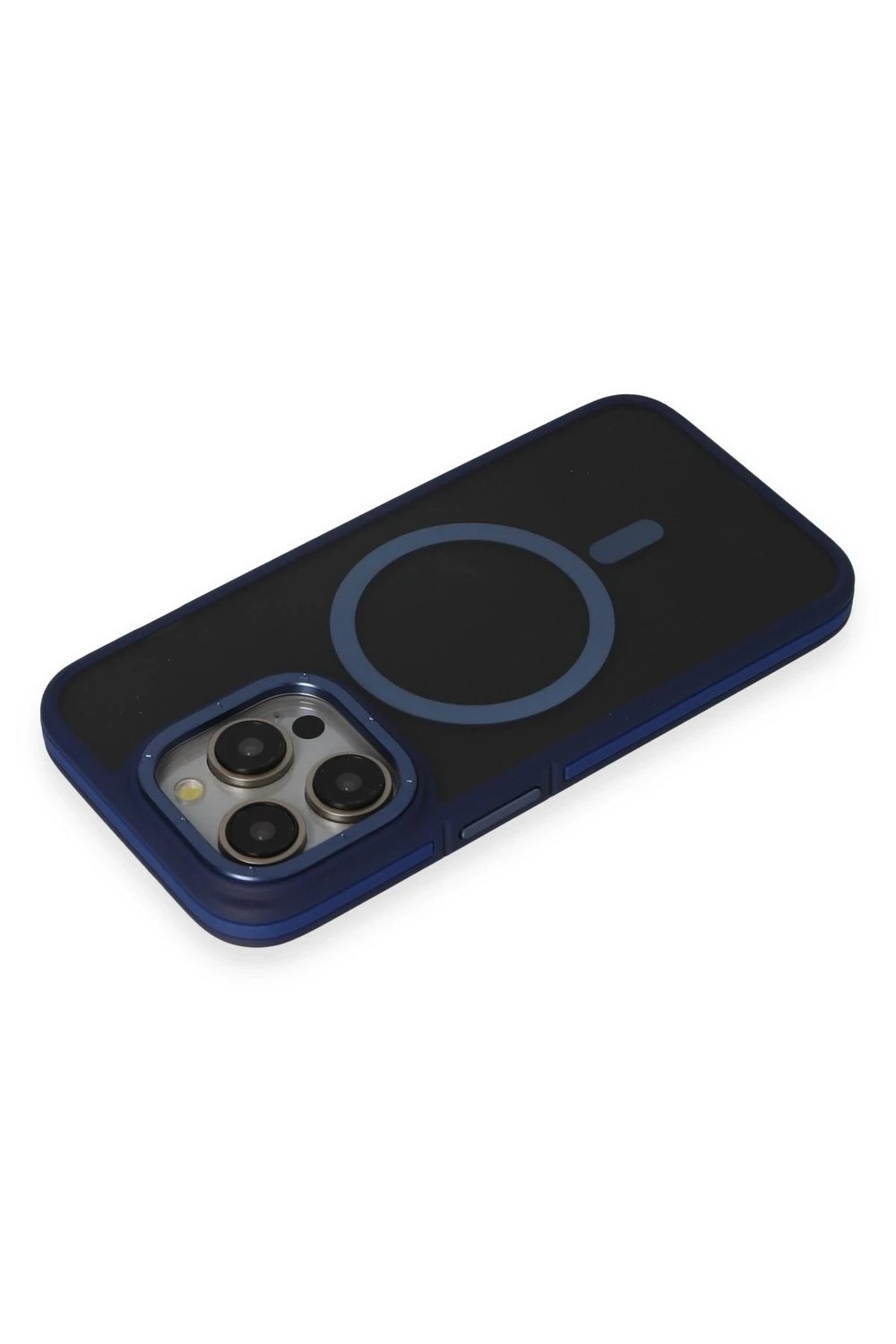 Mey İthalat®  iPhone 14 Pro Kılıf Rocky Magsafe Kapak - Lacivert