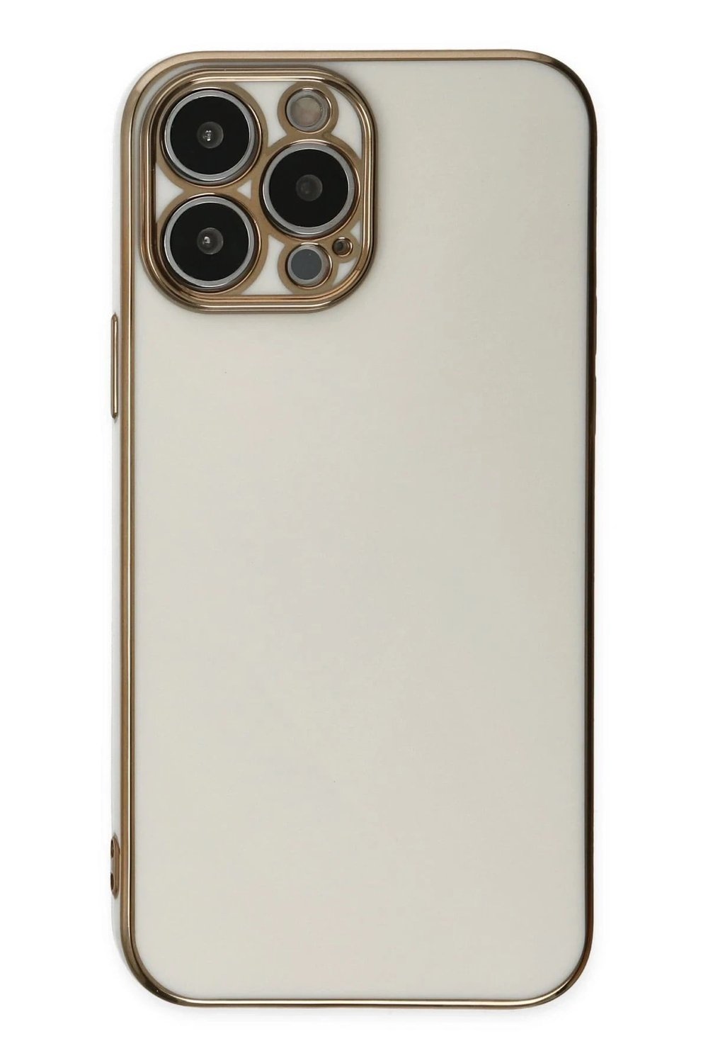 Mey İthalat®  iPhone 14 Pro Kılıf Volet Silikon - Beyaz