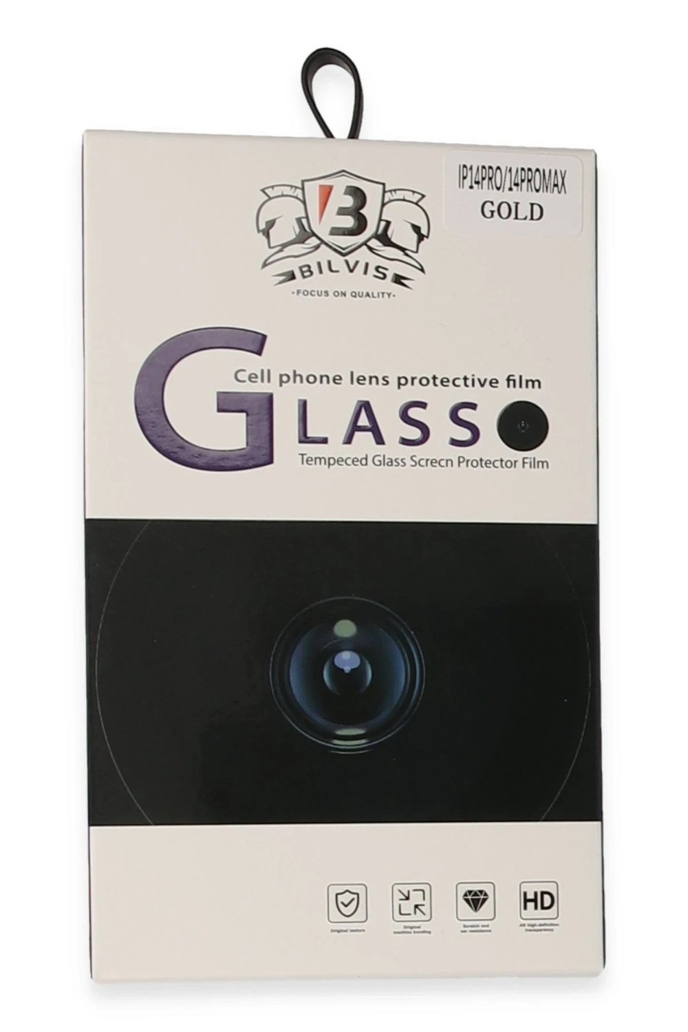 Mey İthalat®  iPhone 14 Pro Max Bilvis Titan Kamera Lens - Gold
