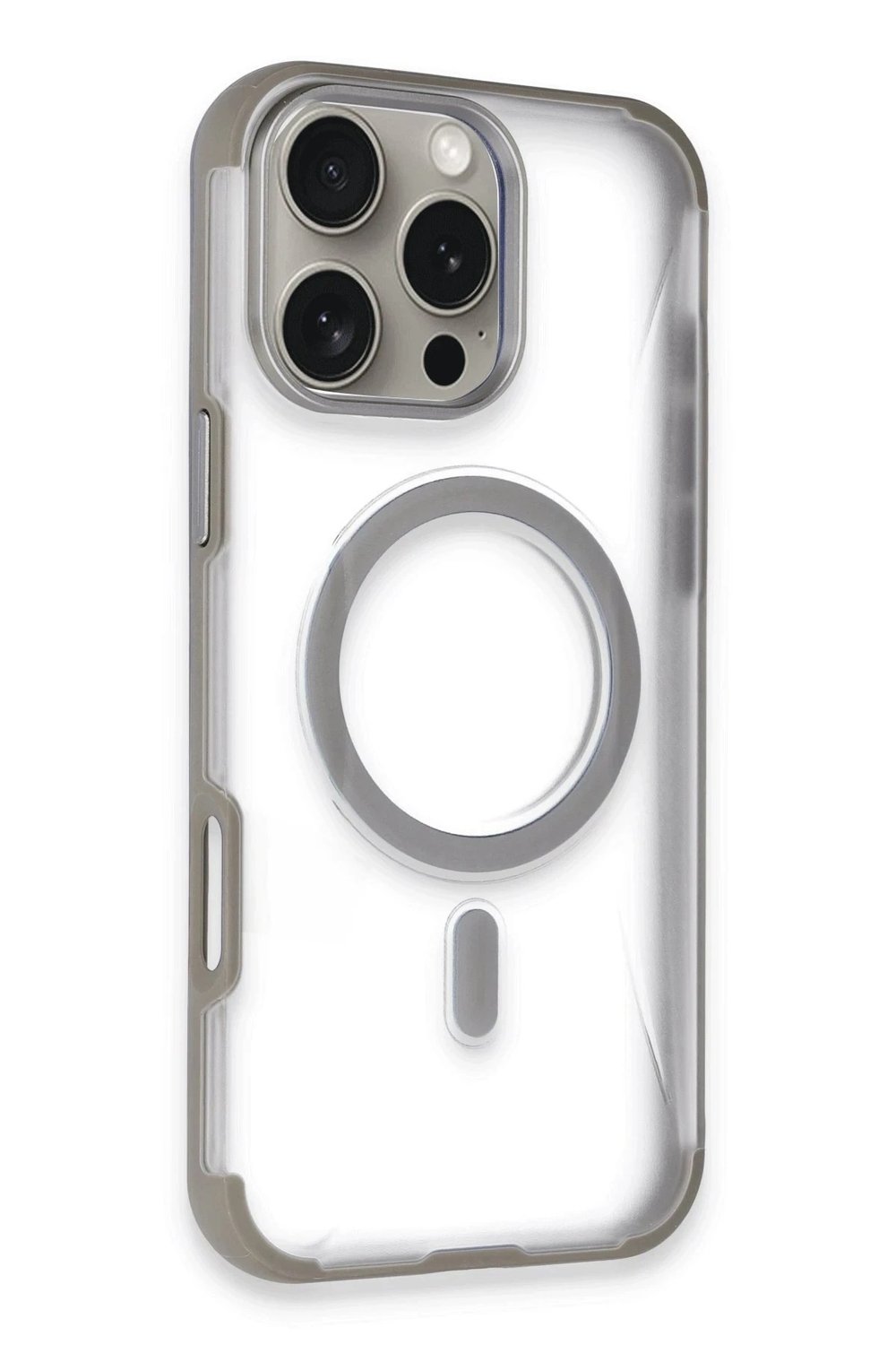 Mey İthalat®  iPhone 14 Pro Max Hilton Magsafe Kapak - Titan Gri