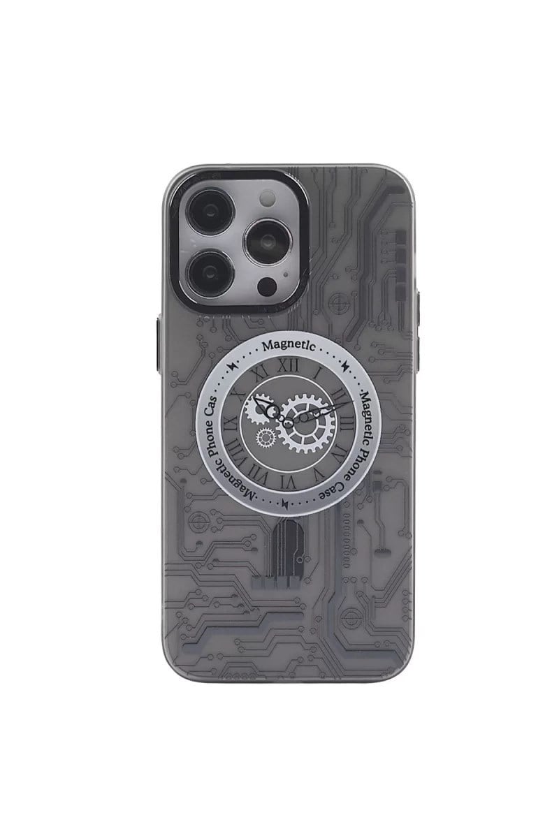 Mey İthalat®  iPhone 14 Pro Max Kılıf Apollo Magneticsafe Desenli Kapak - Apollo Siyah - 1