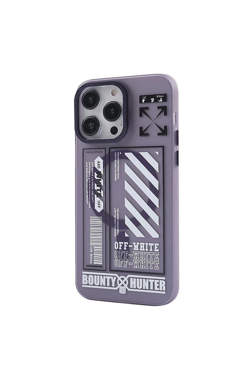 Mey İthalat®  iPhone 14 Pro Max Kılıf Apollo Magneticsafe Desenli Kapak - Apollo Mor - 1