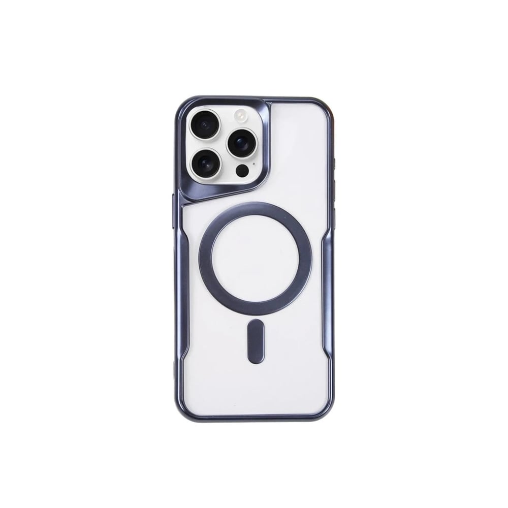 Mey İthalat®  iPhone 14 Pro Max Kılıf Boyi Magsafe Silikon Kapak - Lacivert