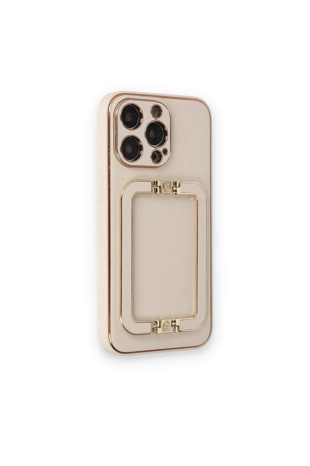 Mey İthalat®  iPhone 14 Pro Max Kılıf Coco Elit Kapak - Gold