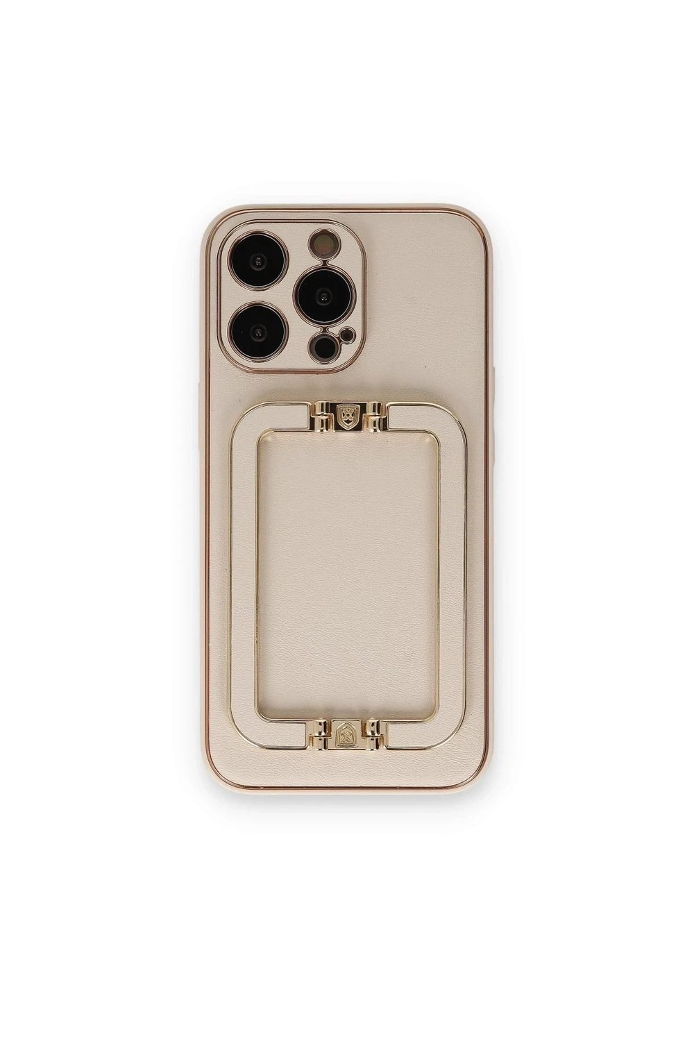 Mey İthalat®  iPhone 14 Pro Max Kılıf Coco Elit Kapak - Gold