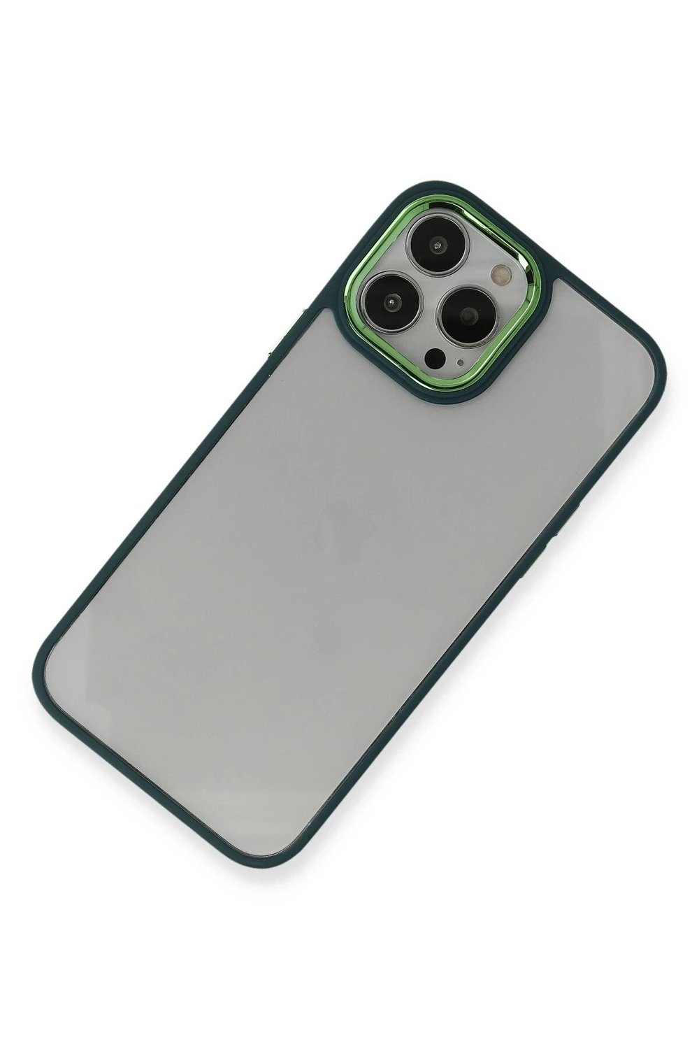 Mey İthalat®  iPhone 14 Pro Max Kılıf Dora Kapak - Haki Yeşil