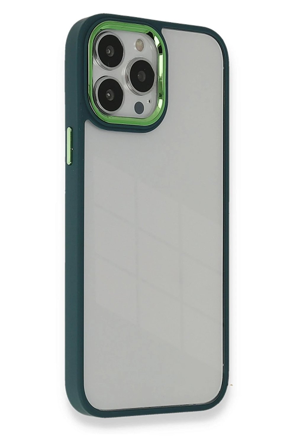 Mey İthalat®  iPhone 14 Pro Max Kılıf Dora Kapak - Haki Yeşil