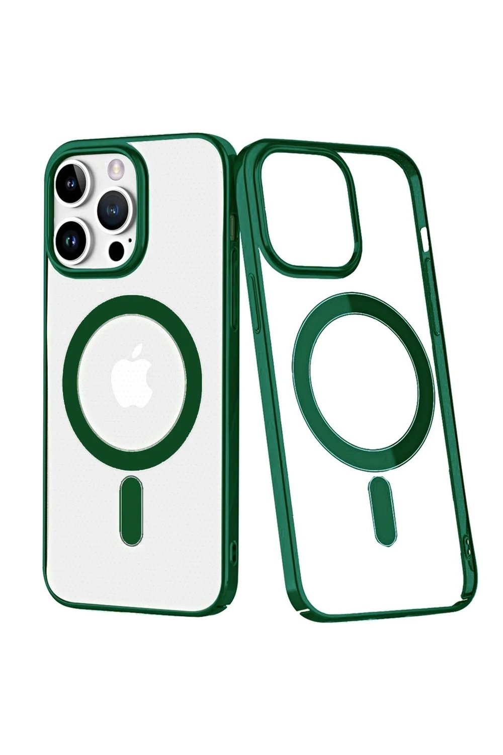Mey İthalat®  iPhone 14 Pro Max Kılıf Element Magneticsafe Sert Kapak - Köknar Yeşili