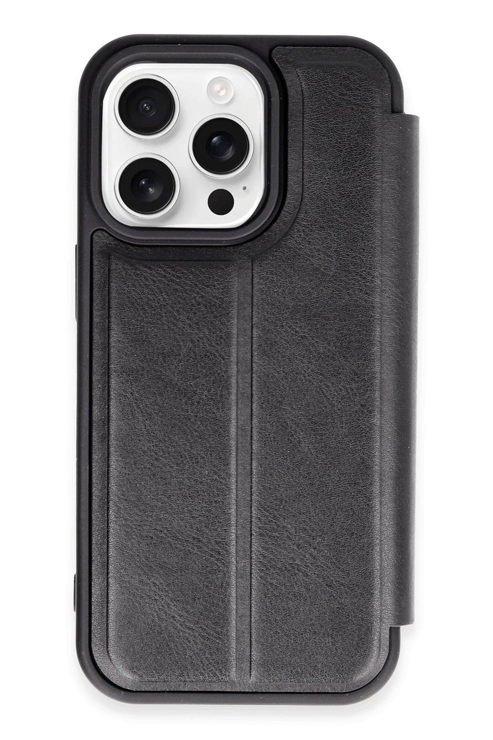 Mey İthalat®  iPhone 14 Pro Max Kılıf Flip Cover - Siyah