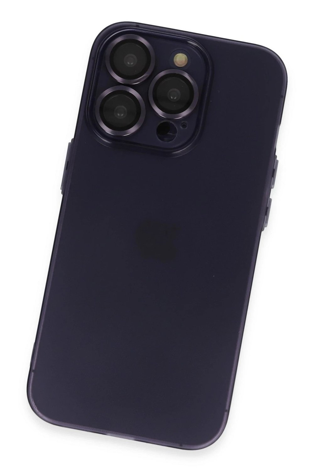 Mey İthalat®  iPhone 14 Pro Max Kılıf Luko Lens Silikon - Siyah