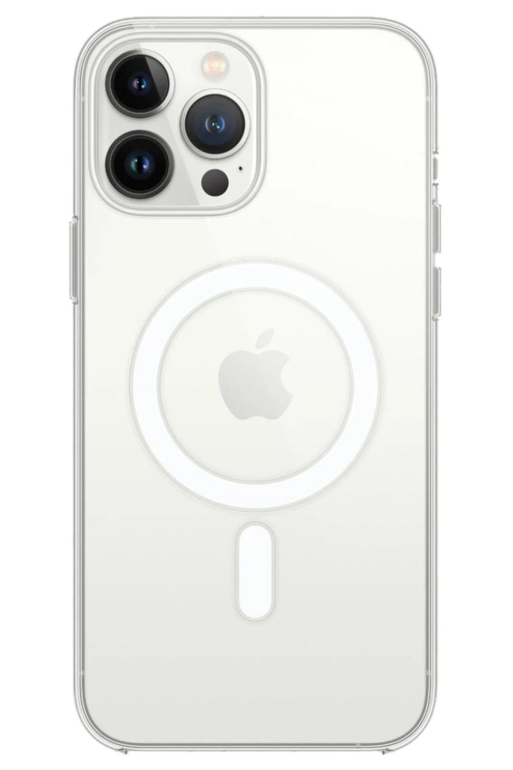 Mey İthalat®  iPhone 14 Pro Max Kılıf Magneticsafe Şeffaf Silikon - Şeffaf