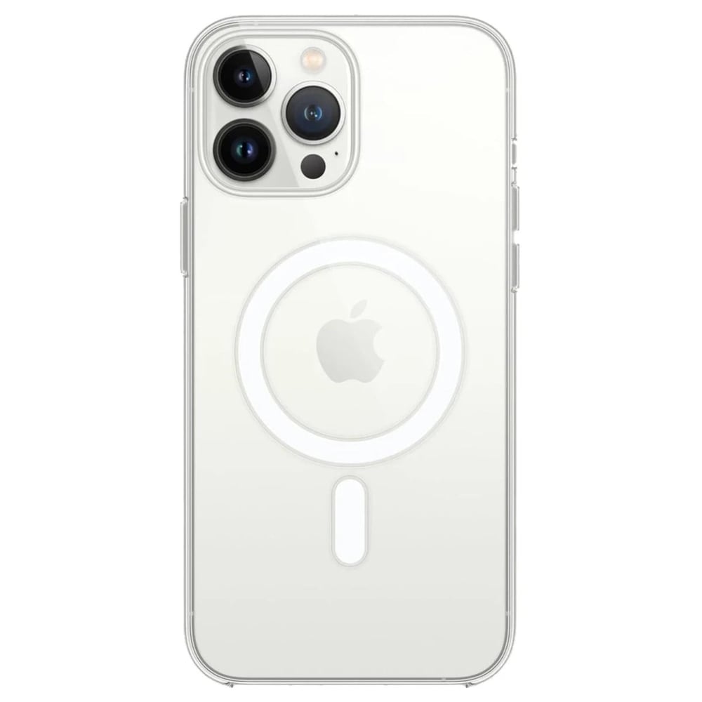 Mey İthalat®  iPhone 14 Pro Max Kılıf Magneticsafe Şeffaf Silikon - Şeffaf